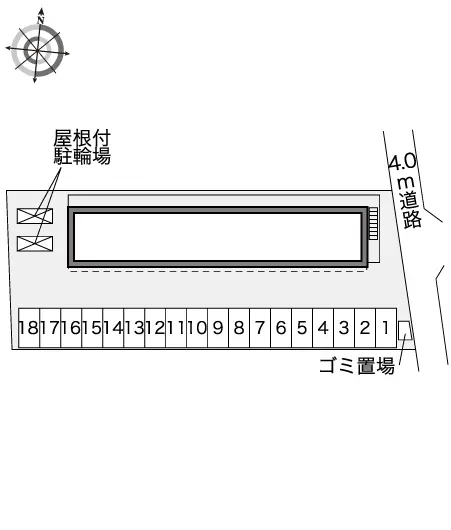 ★手数料０円★高座郡寒川町一之宮３丁目　月極駐車場（LP）